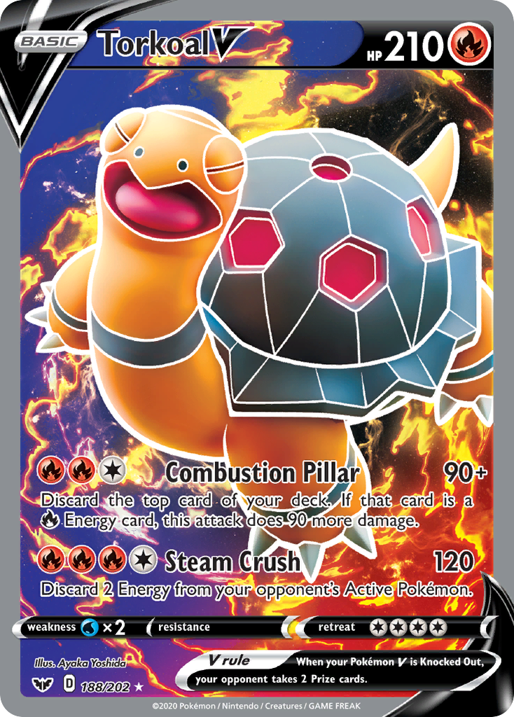 Sword & Shield Torkoal V #188/202